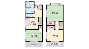 西明石駅 徒歩8分 1階の物件間取画像